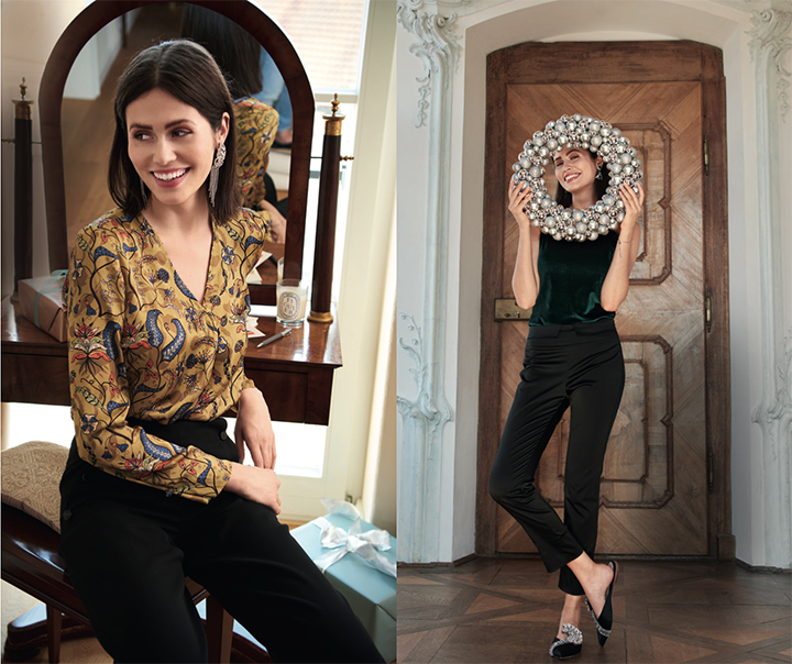 
Top en satin et pantalon slim en satin - Burda Style d&eacute;cembre 2018
