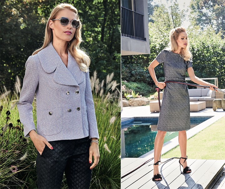 
Veste en bouclette et robe trap&egrave;ze  
 - Burda Style 2019

