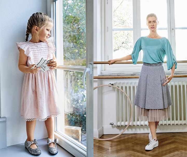 
Robe fillette, top et jupe femme  - burda style
