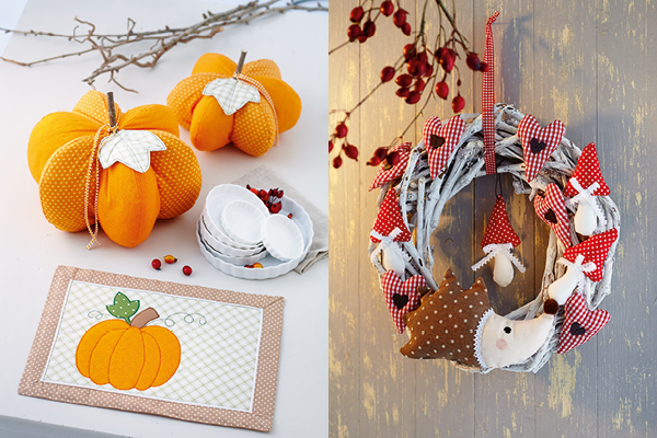 
Citrouilles et couronne h&eacute;risson
 - Burda Style cr&eacute;atif n&deg;61 2019
