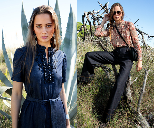 Robe à broderies et jean raffiné - Burda Style mars 2020 Les robes - Burda Style février 2020