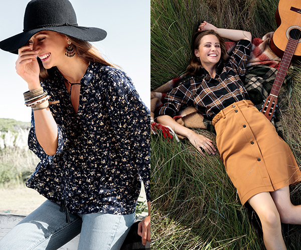 Tunique vaporeuse et jupe trapèze boutonnée - Burda Style mars 2020 Les robes - Burda Style février 2020