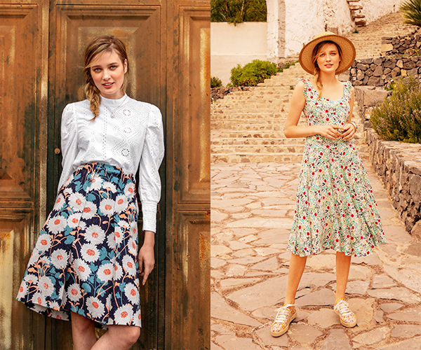 Jupe trapèze et robe bain de soleil - Burda Style mai 2020 Jupe trapèze et robe bain de soleil - Burda Style mai 2020