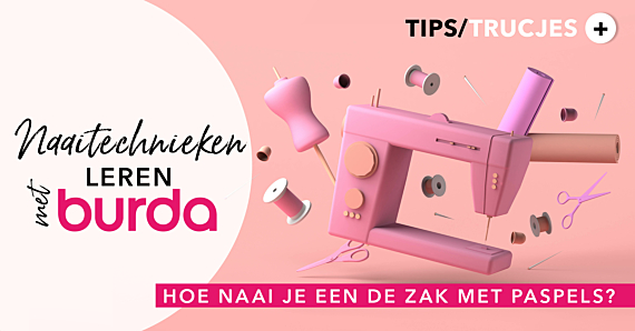 Leren naaien met burda: hoe naai je een de zak met paspels?