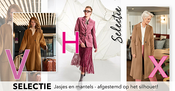 Selectie: jasjes en mantels - afgestemd op het silhouet!