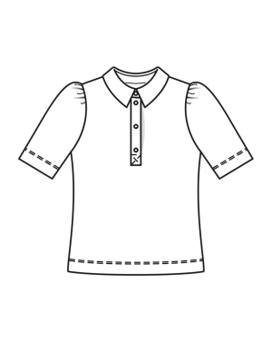 Poloshirt #108| katoen | burda style 02/23