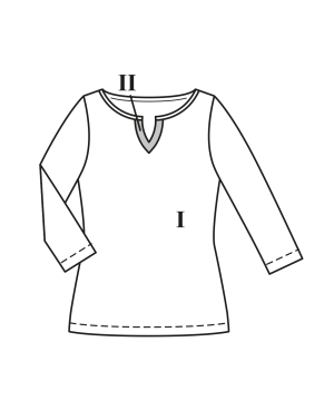 Shirt #112| tricotstof | burda style 04/23