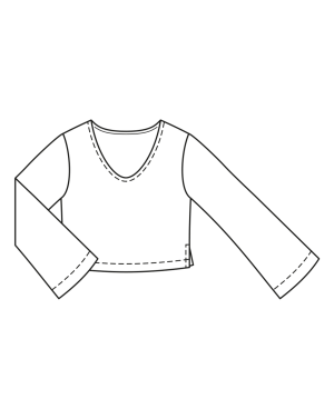 Shirt #124| tricotstof | burda style 04/23