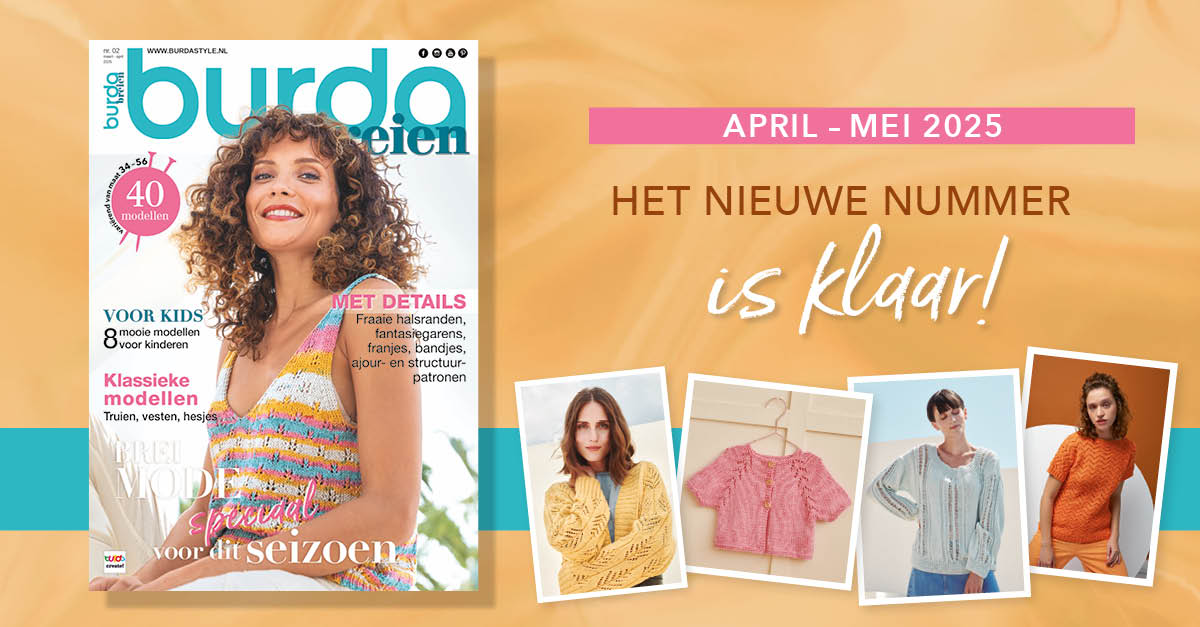 Nieuw nummer: burda breien 02/2025 – de trends voor dit seizoen