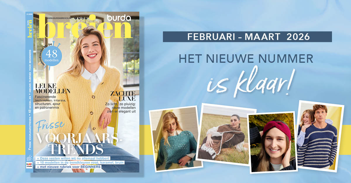 Nieuw nummer: burda breien 2601 – lentecollecties met maar liefst 48 modellen
