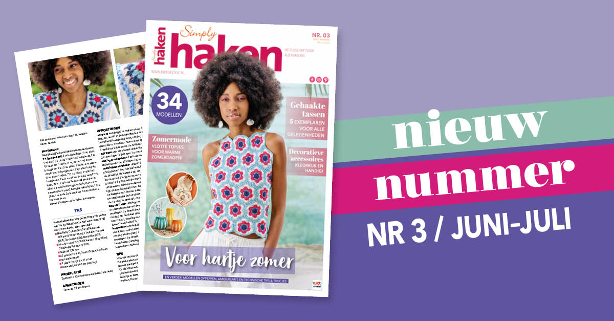 Nieuw nummer: Simply haken nr. 3/2026  - 22 zomerideetjes om te haken