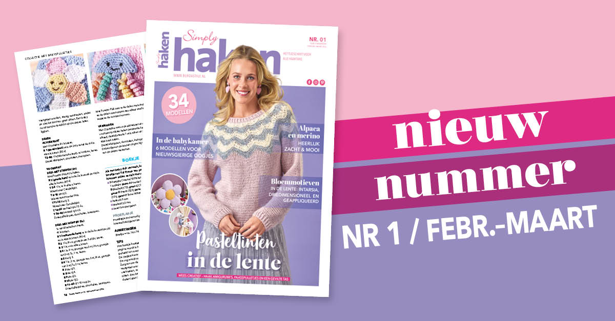 Nieuw nummer: Simply haken nr. 2601 - pasteltinten voor het voorjaar