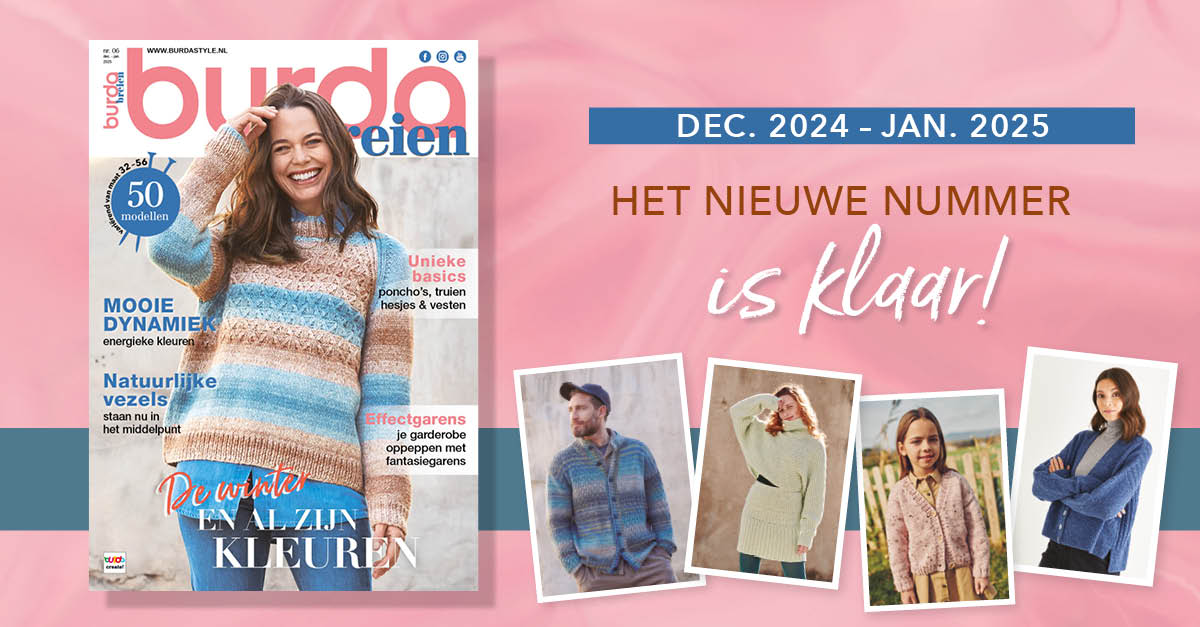 Nieuw nummer: burda breien 06/2024 – hét breitijdschrift dat je niet wil missen!