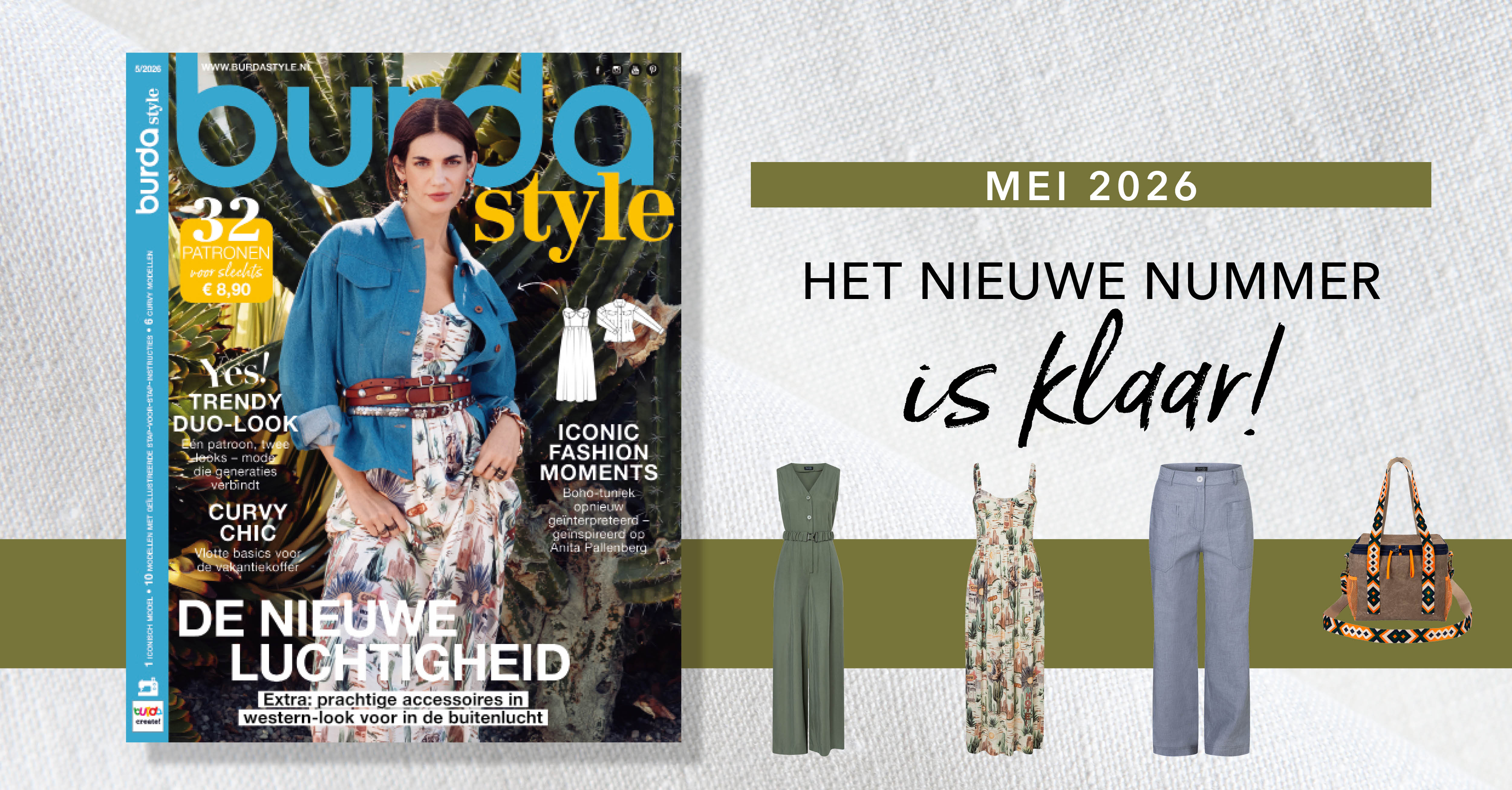 Nieuw: het meinummer van burda style 2026