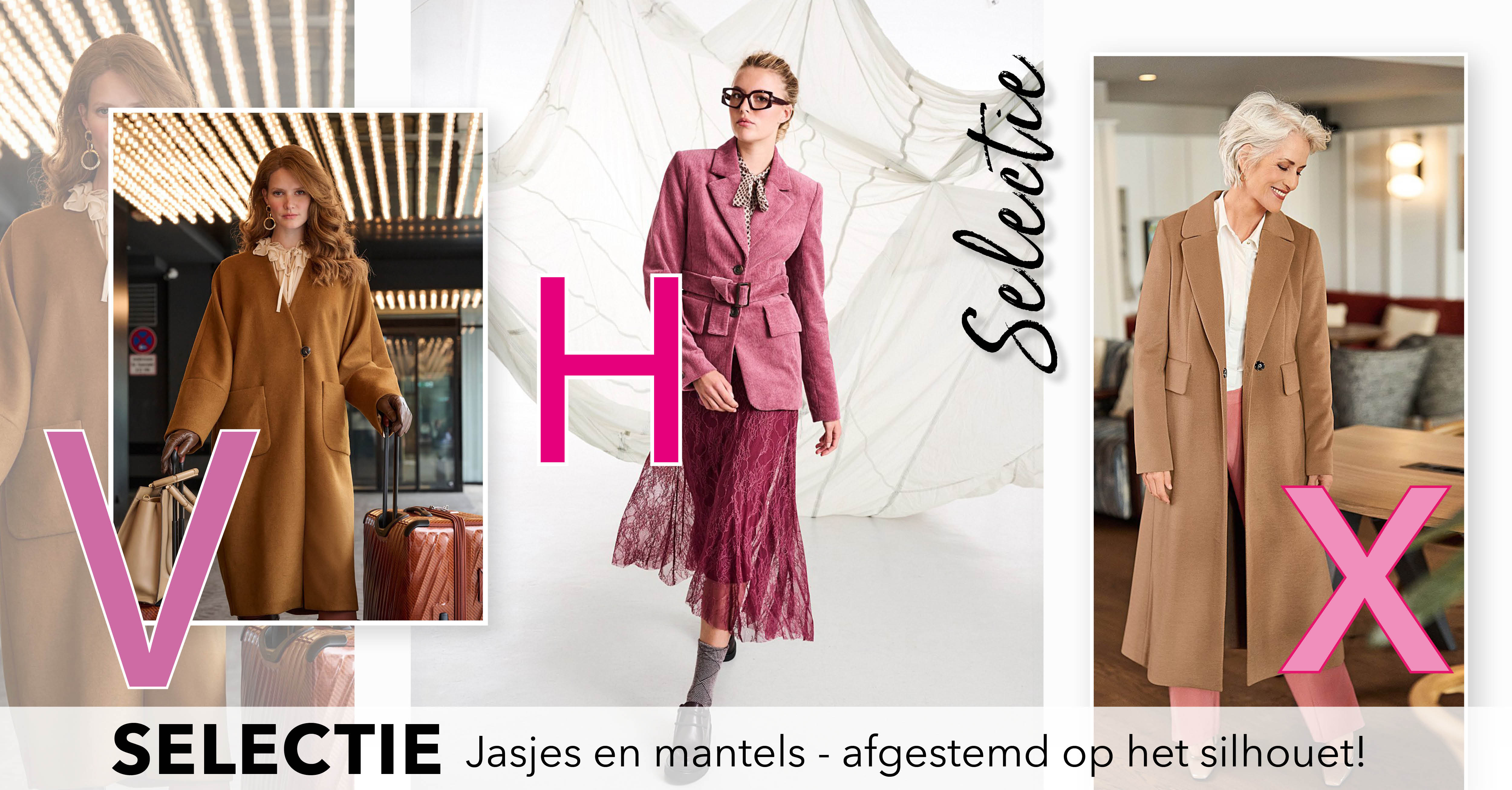 Selectie: jasjes en mantels - afgestemd op het silhouet!
