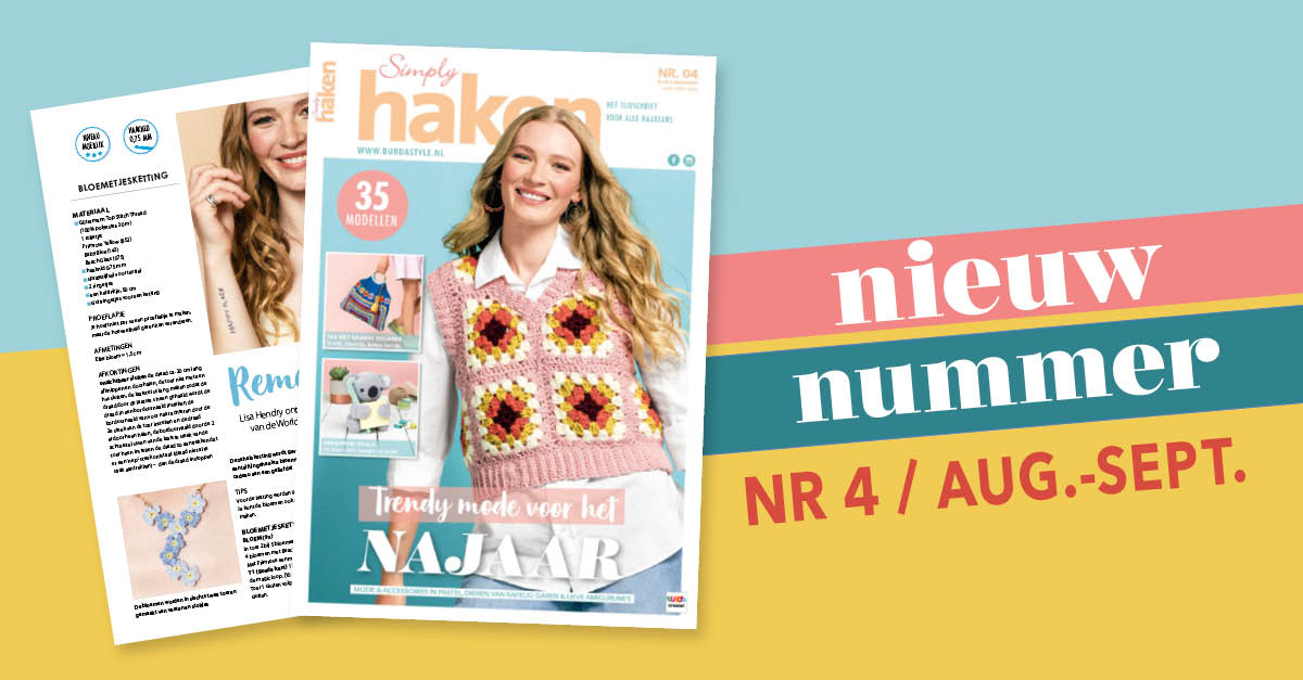 Nieuw nummer: Simply haken 4/2024 - trendy mode voor het najaar