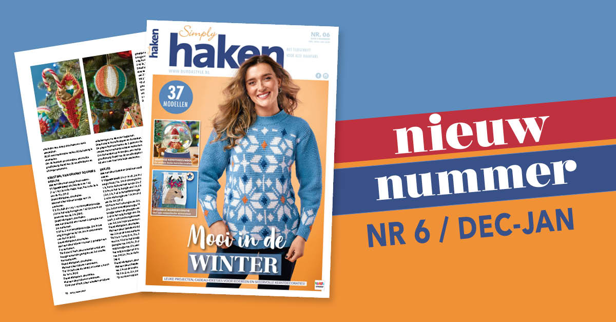 Nieuw nummer: Simply haken 06/2024 met winterspulletjes!