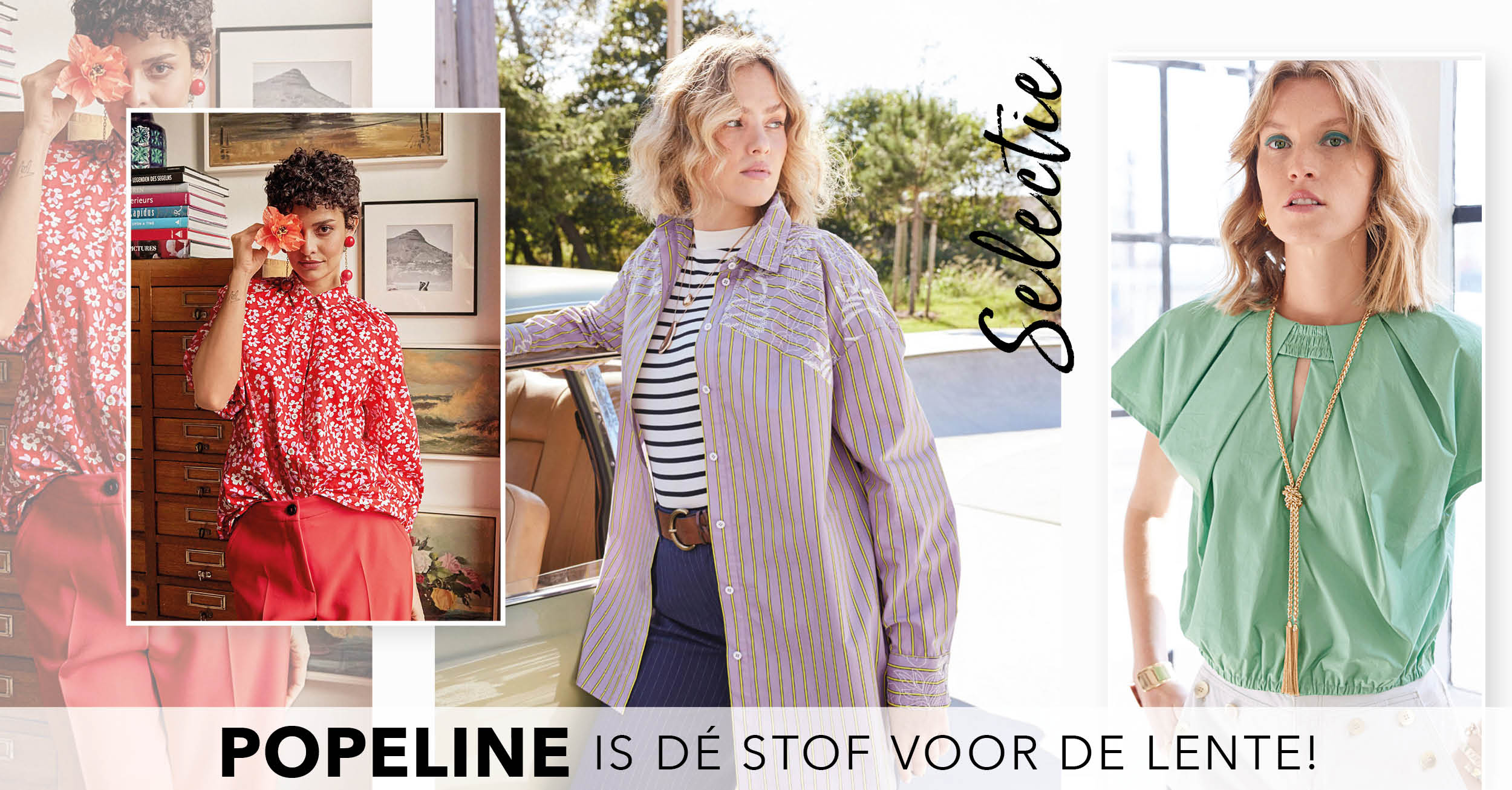 Selectie: popeline is dé stof voor de lente!