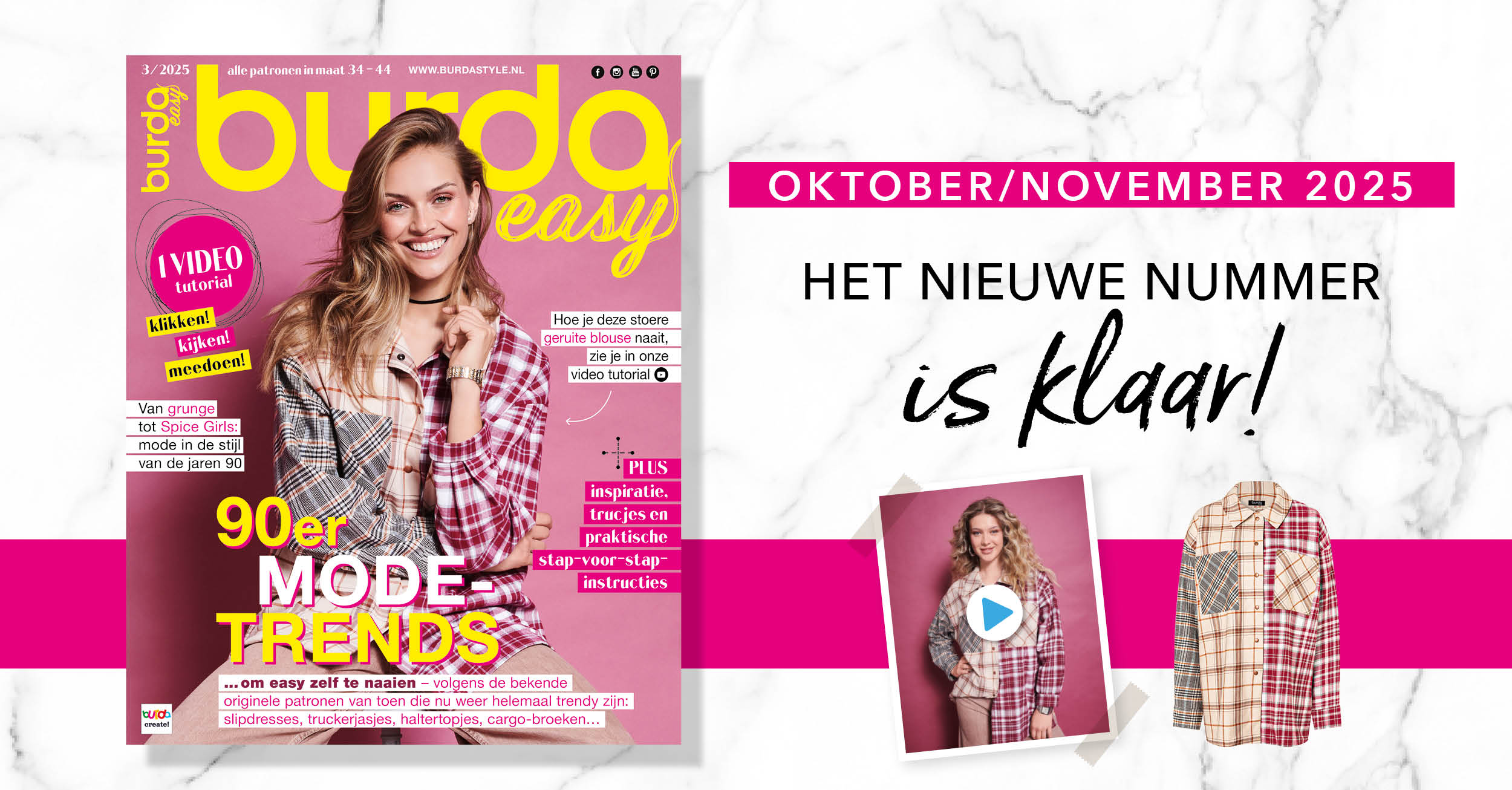 Oktober/november 2025: het nieuwe nummer van burda easy!