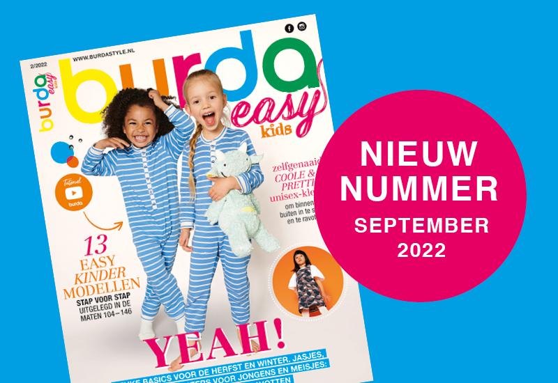 September 2022 : het nieuwe nummer van burda easy kids is klaar!