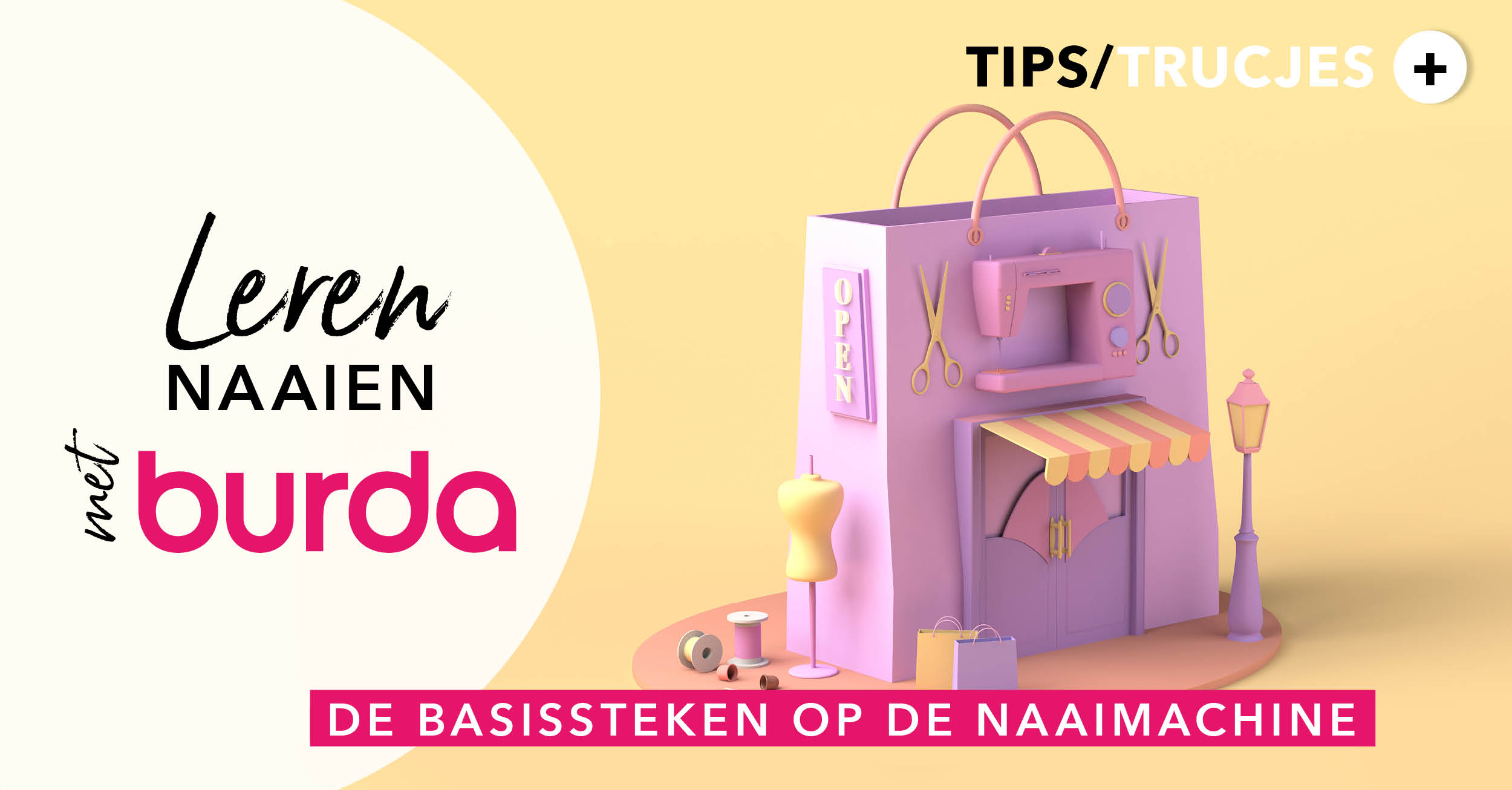 Leren naaien met burda: de basissteken op de naaimachine en hoe je ze gebruikt afhankelijk van je project