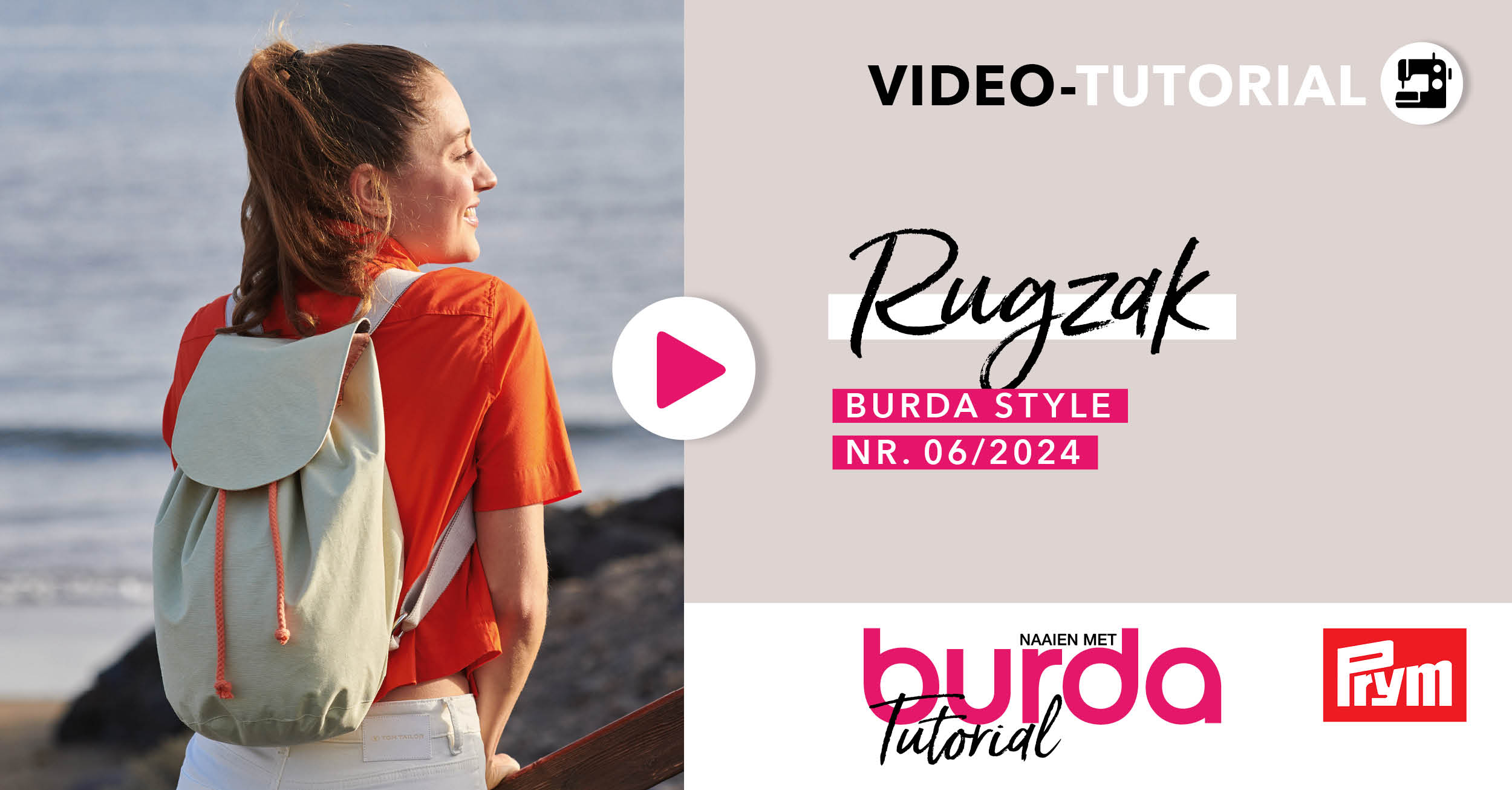 Video tutorial: rugzak nr. 137 - burda style juni 2024 