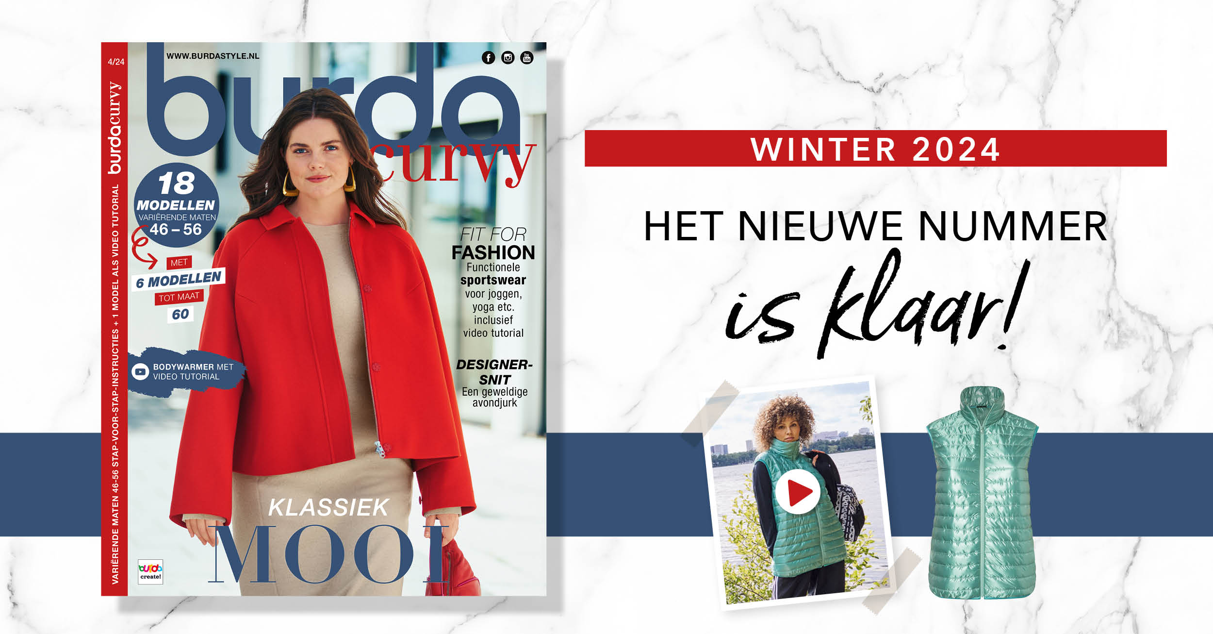 Winter 2024: het nieuwe nummer van burda curvy!