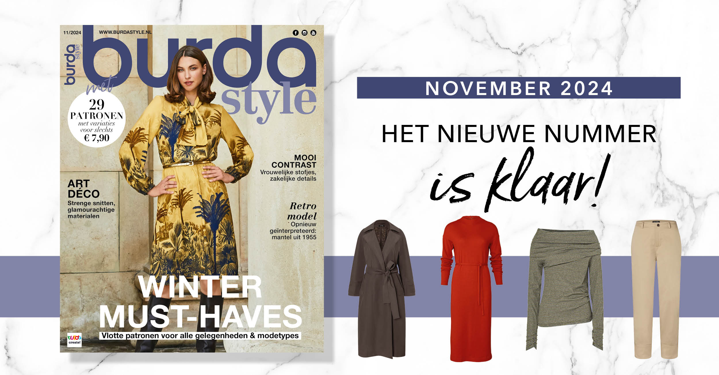 November 2024 : het nieuwe nummer van burda style!