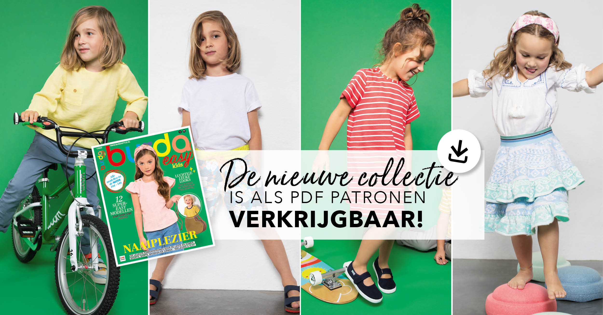 De collectie pdf patronen van burda easy kids nr. 1 lente/zomer is nu verkrijgbaar! 