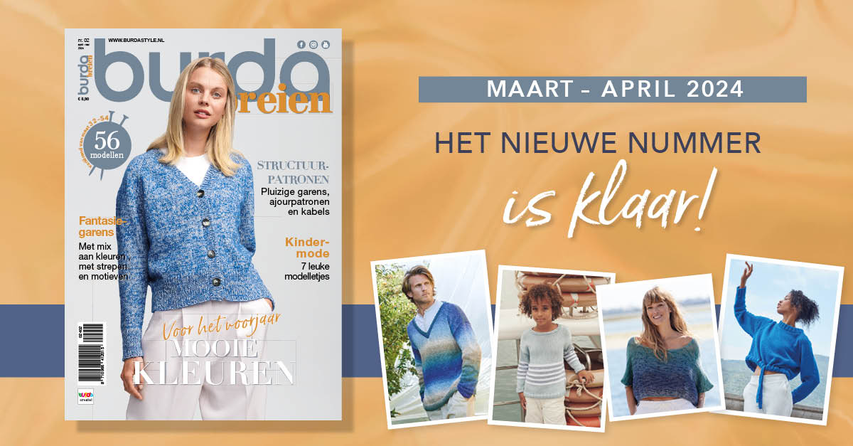 Nieuw nummer: burda breien 2/2024 – geniet van de lente!