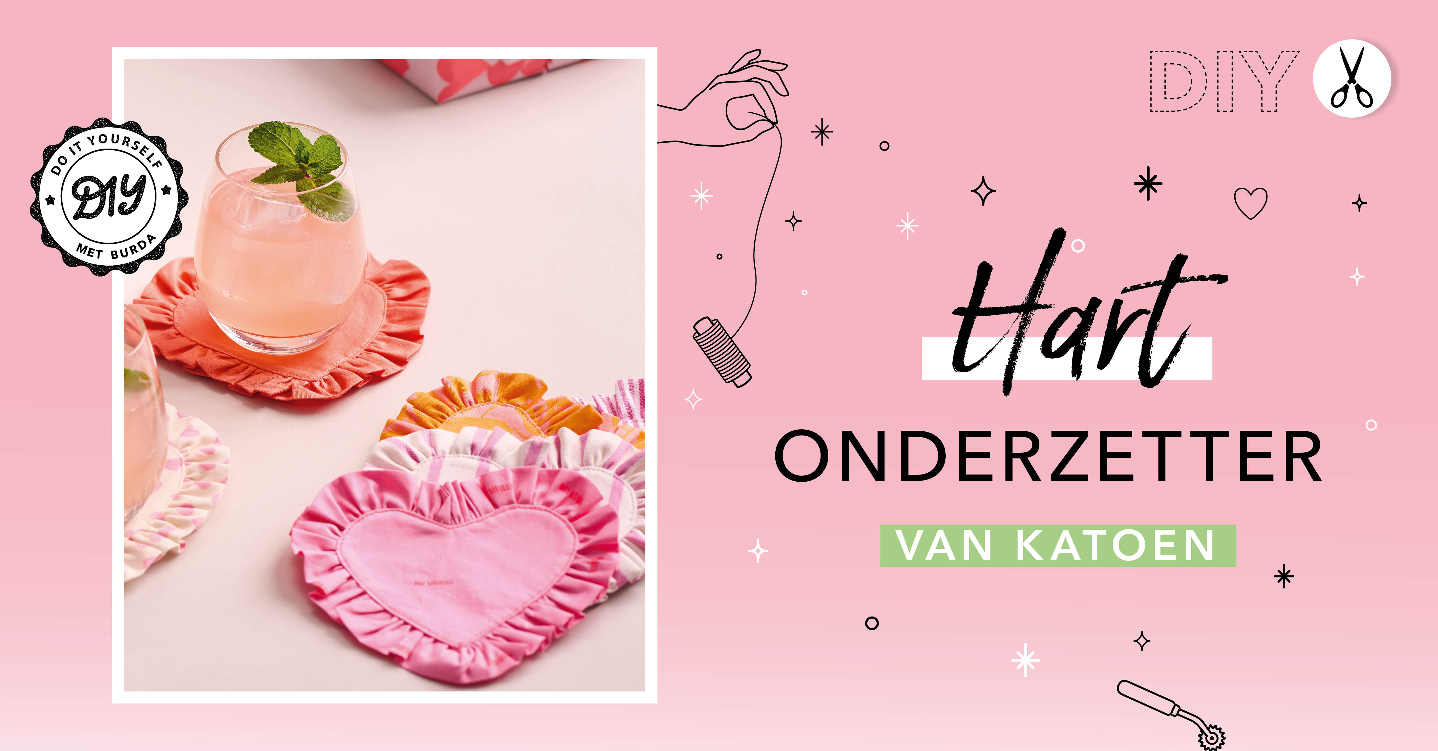 DIY-project: van restjes stof onderzetters naaien