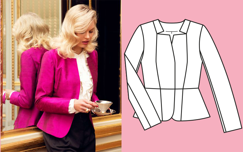 Blazer #120 | zijde | burda style 10/2021
