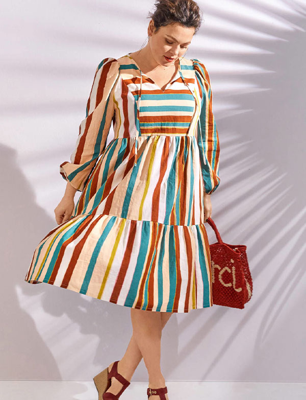 Jurk n&deg;127 | linnen | Burda Style 06/21