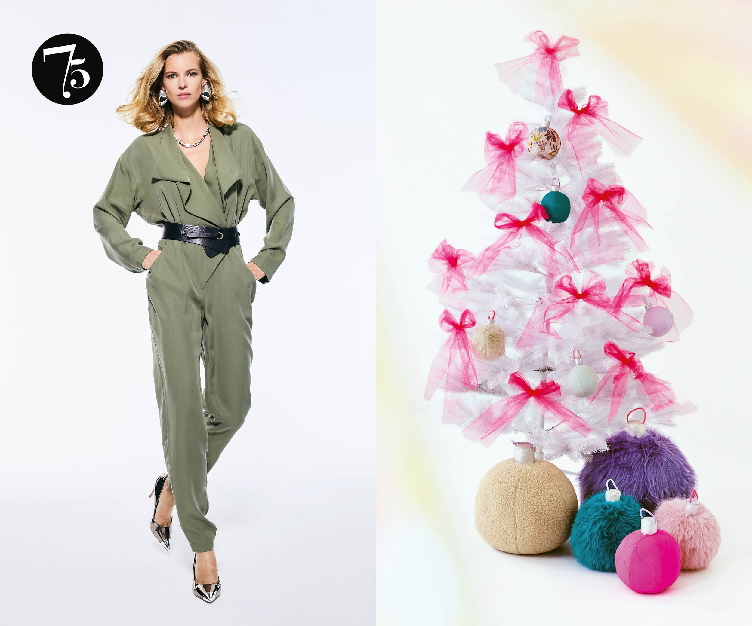 Le mod&egrave;le vintage et 3 d&eacute;corations de No&euml;l &agrave; coudre 