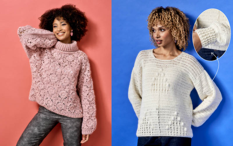 Deux pullovers ajourés parfaits pour le printemps