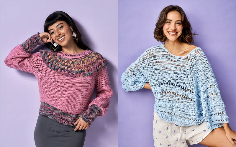 Des pulls ajour&eacute;s &agrave; crocheter pour l&rsquo;automne