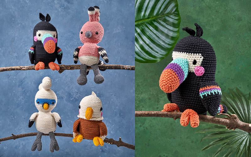 Des amigurumis d’oiseaux à crocheter pour célébrer la nature dans toute sa diversité