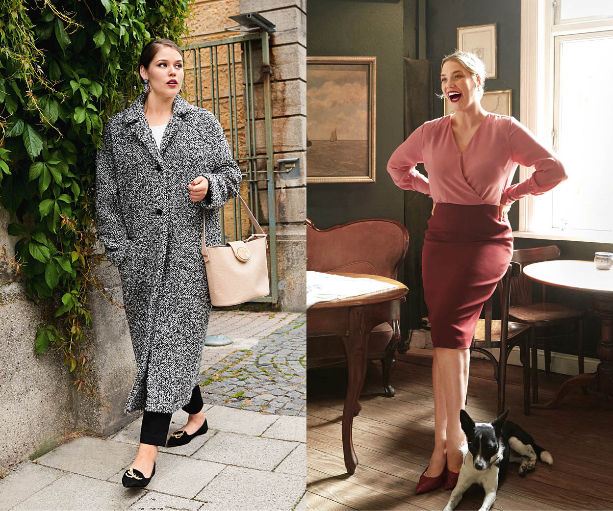 &Agrave; coudre : un manteau long en boucl&eacute; et une robe bipartie