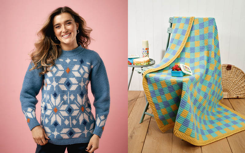 La tendance des motifs géométriques au crochet