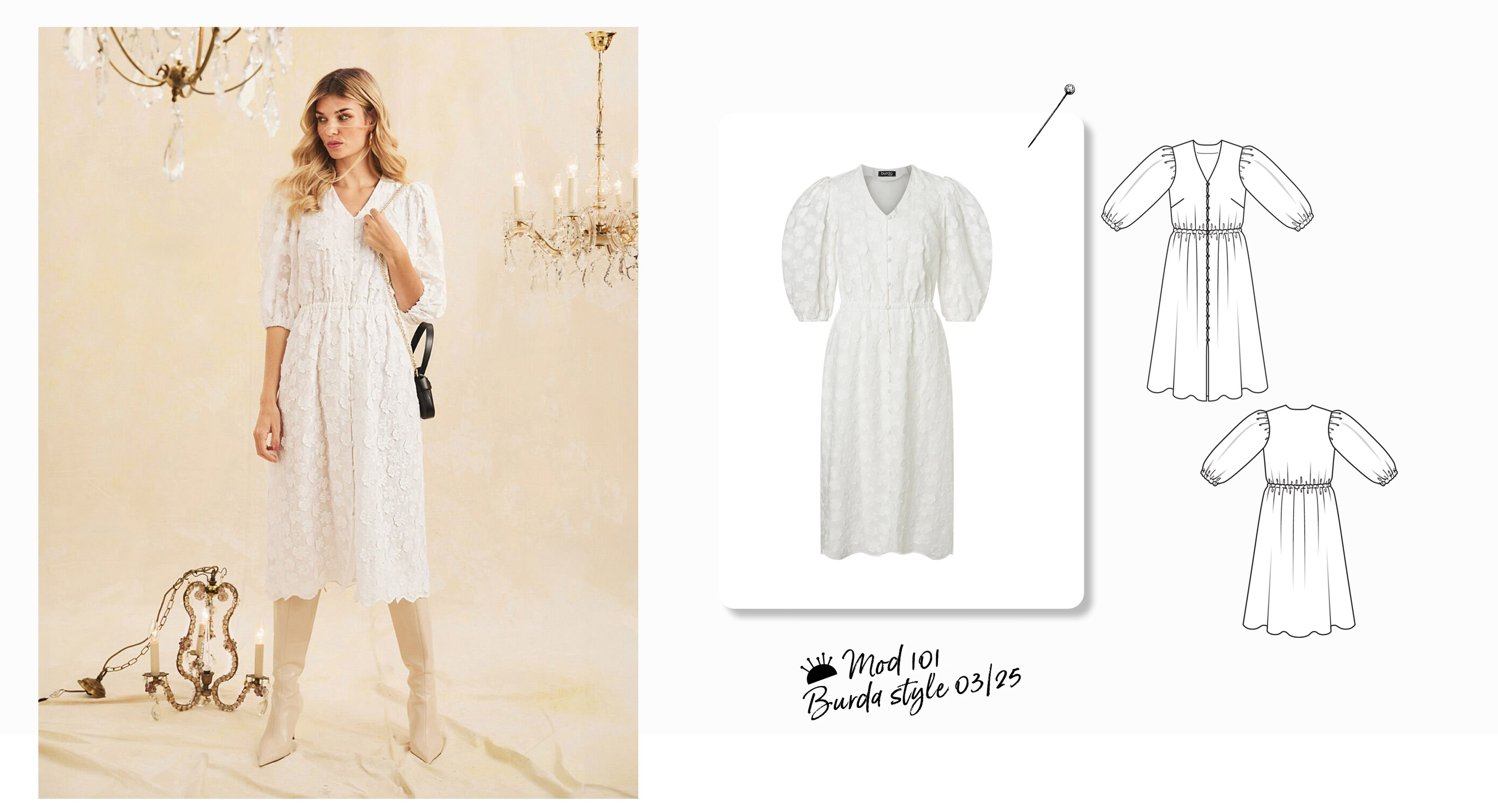  Jurk #101| kantstof | burda style 03/25