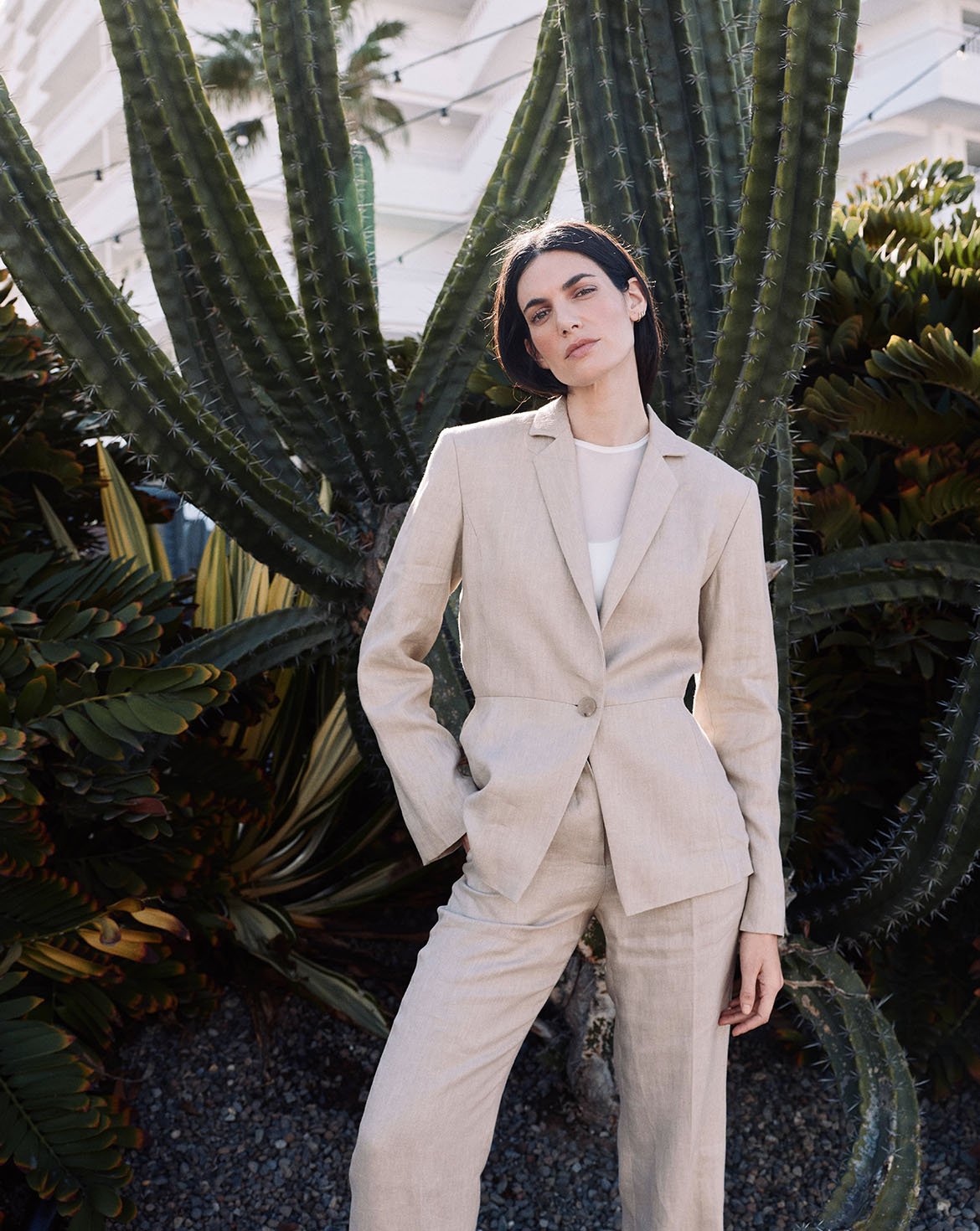 Le blazer en lin : une silhouette nette, mais souple Le blazer en lin : une silhouette nette, mais souple