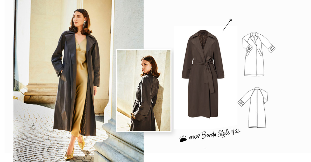 Gedurfd en elegant in de Maxi-trench versie Gedurfd en elegant in de Maxi-trench versie