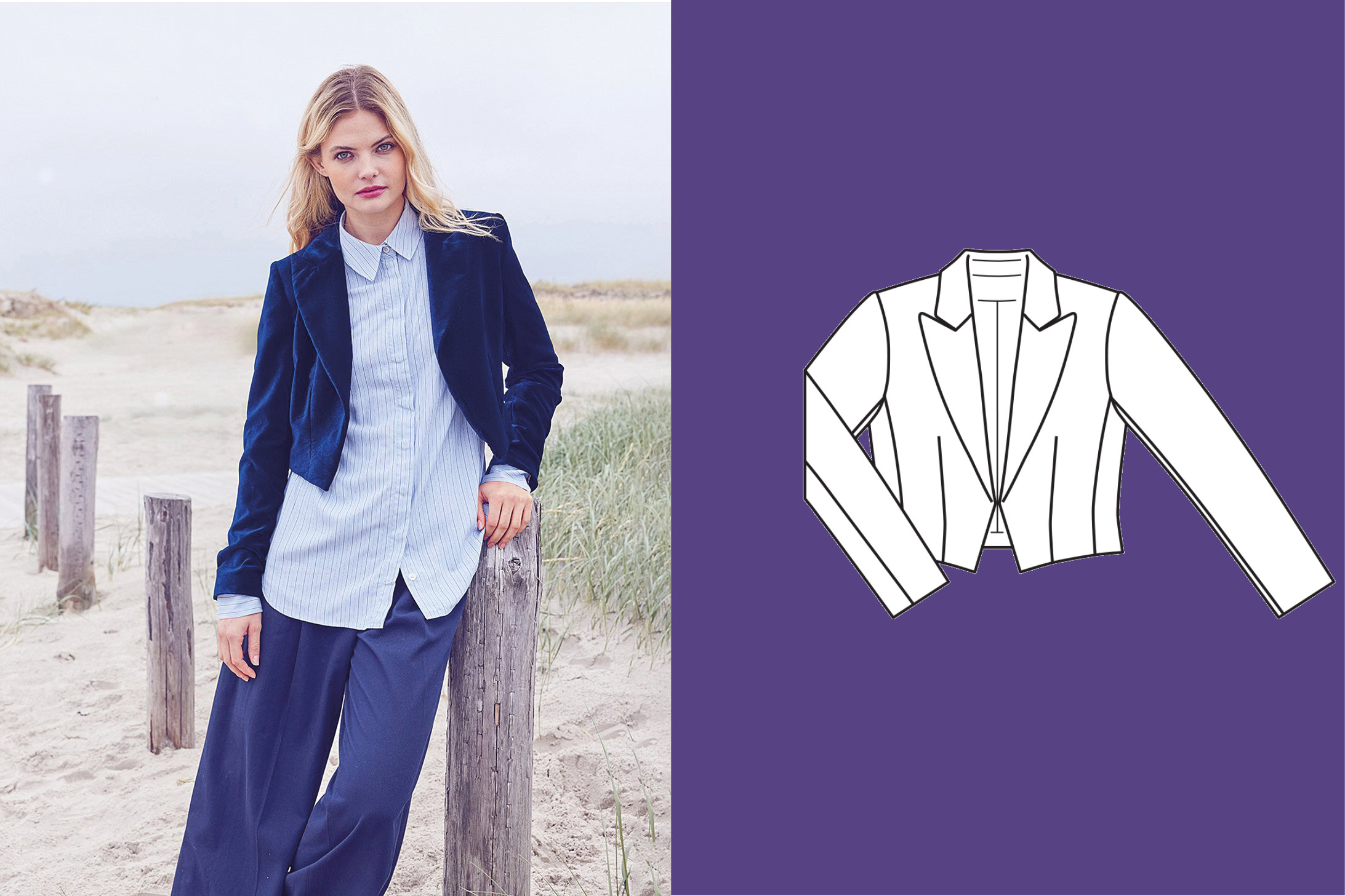 Blazer #116 | fluweel | burda style 12/25 Blazer #116 | fluweel | burda style 12/25