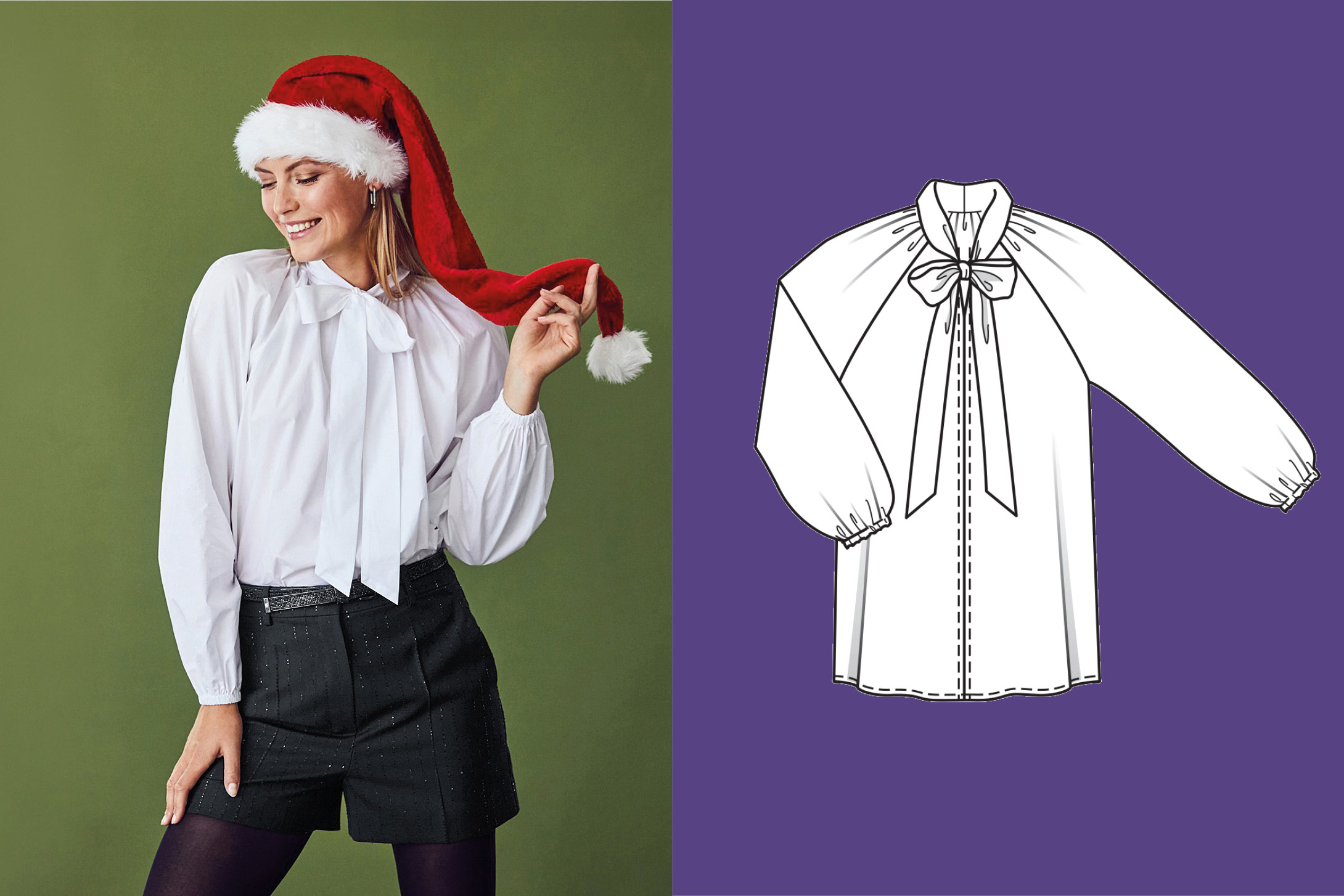 Blouse #107 B | viscose | burda style 12/25 Blouse #107 B | viscose | burda style 12/25