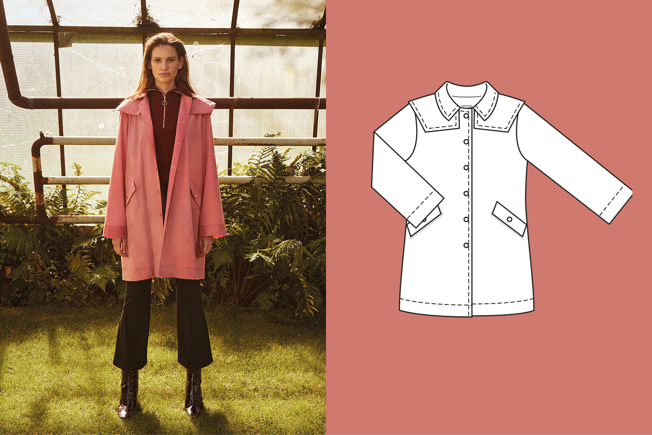 Mantel #111| katoen | burda style 02/23