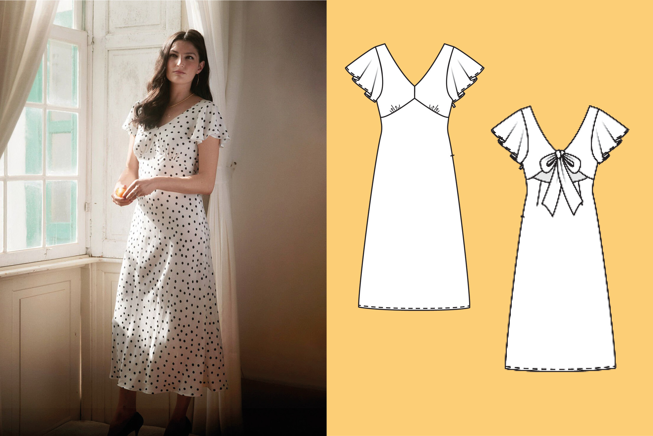 Jurk #116| crêpe | burda style 06/25 Jurk #116| crêpe | burda style 06/25