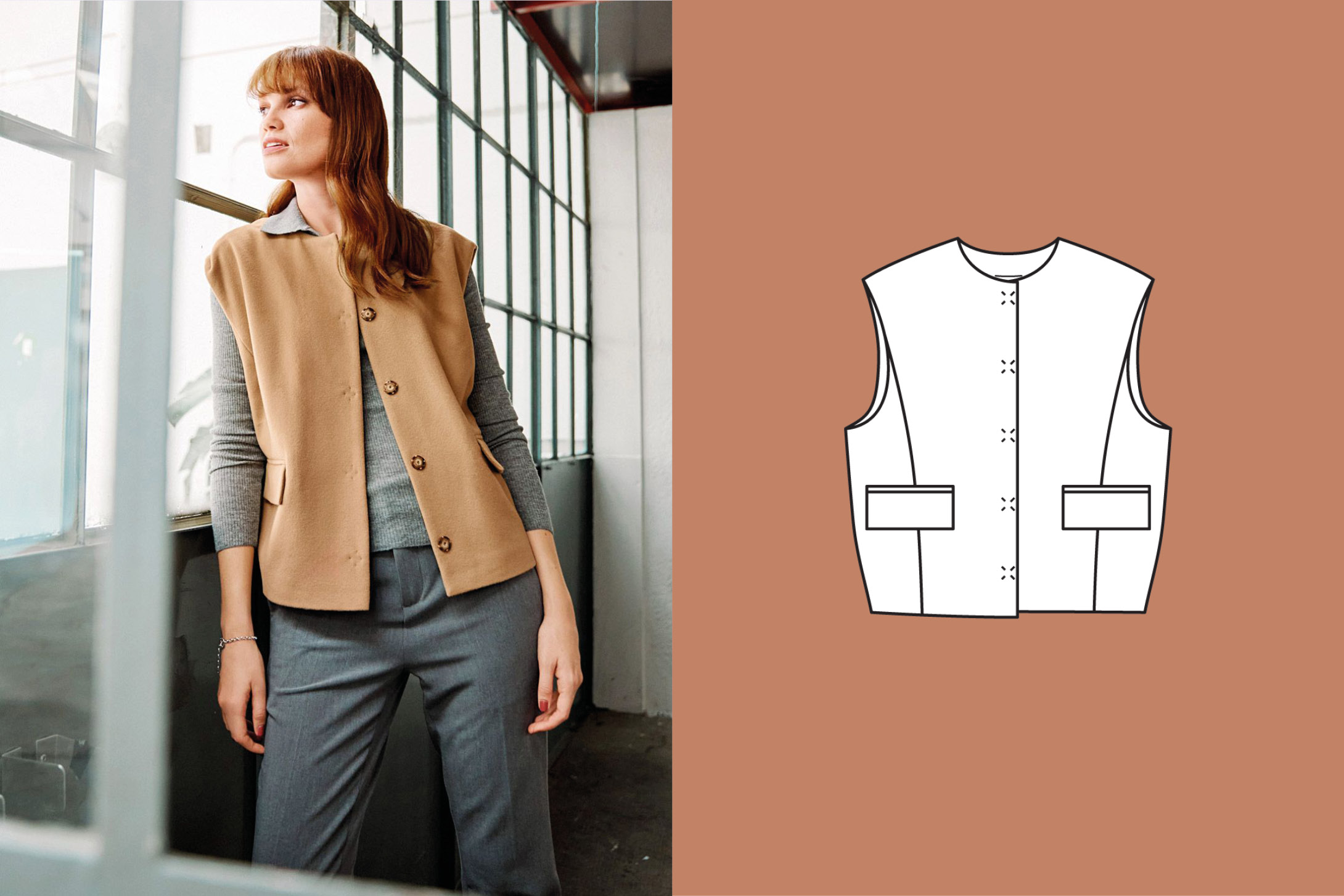 Vestje #112| wol | burda style 10/24 Vestje #112| wol | burda style 10/24